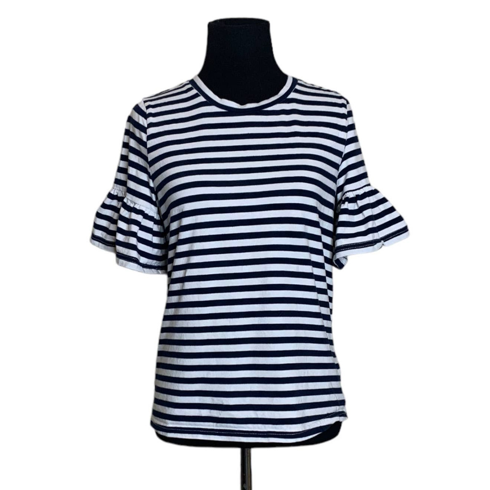 After Market stripes short bell sleeves tee size Small